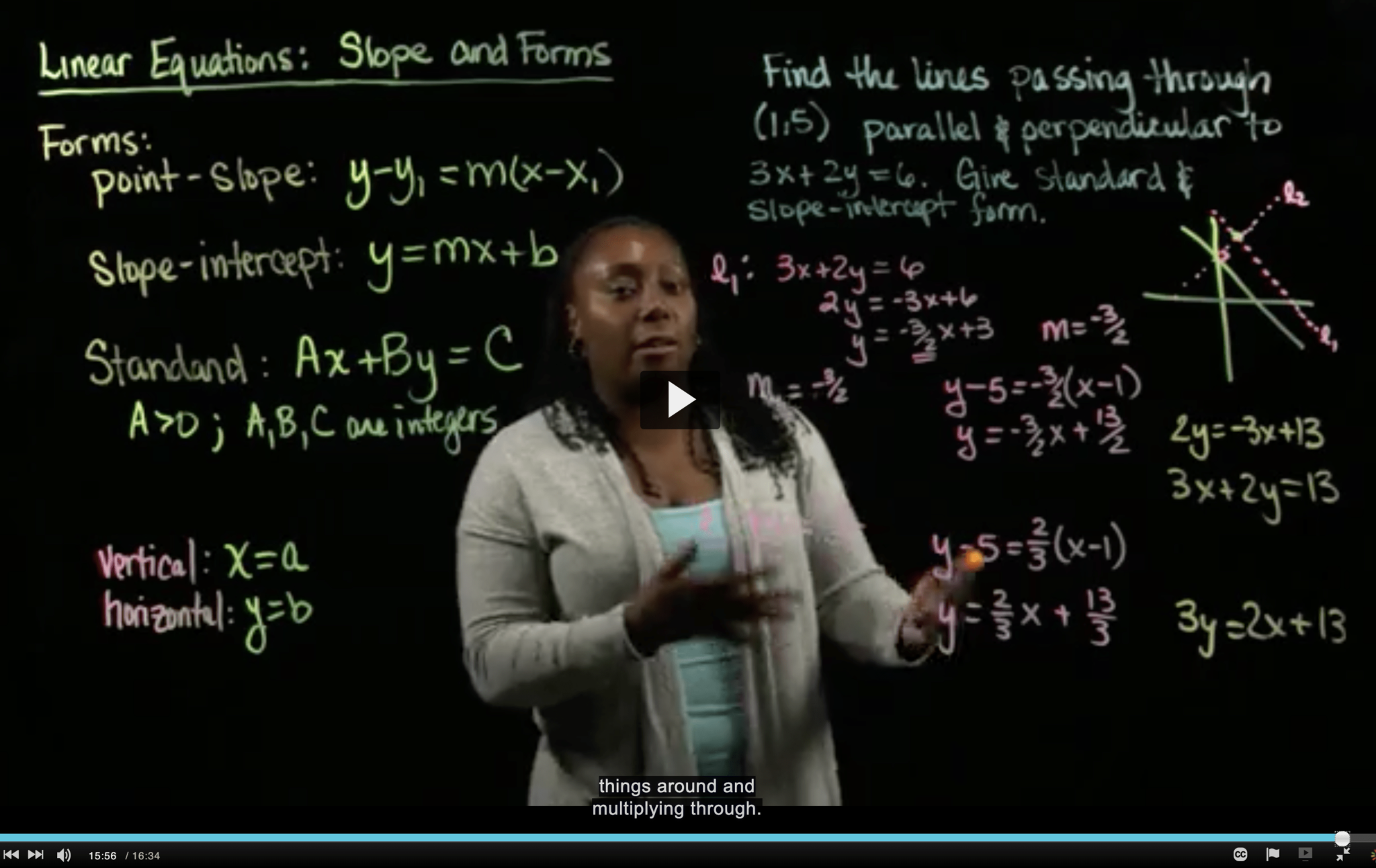 Screenshot of Latrice teaching class