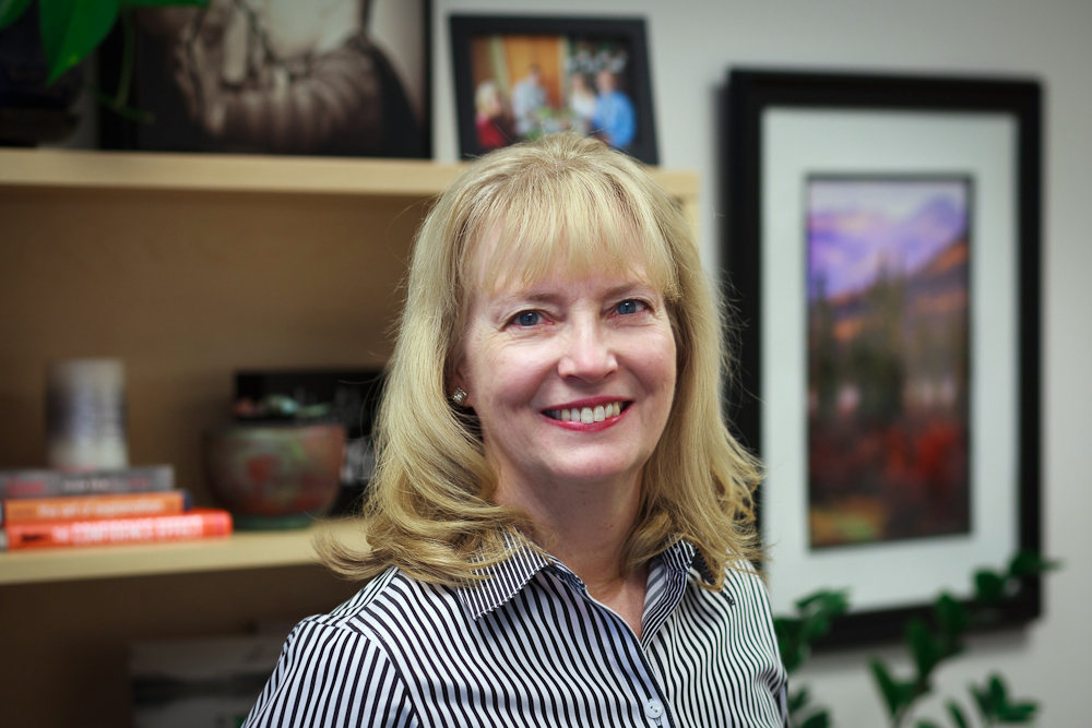 Christen Bouffard photoCarol Gering started working at UAF's Geophysical Institute in 1989. Five years later she moved to what was then the Center for Distance Education (now eLearning) for a part-time receptionist position. She has since worked her way up to executive director.