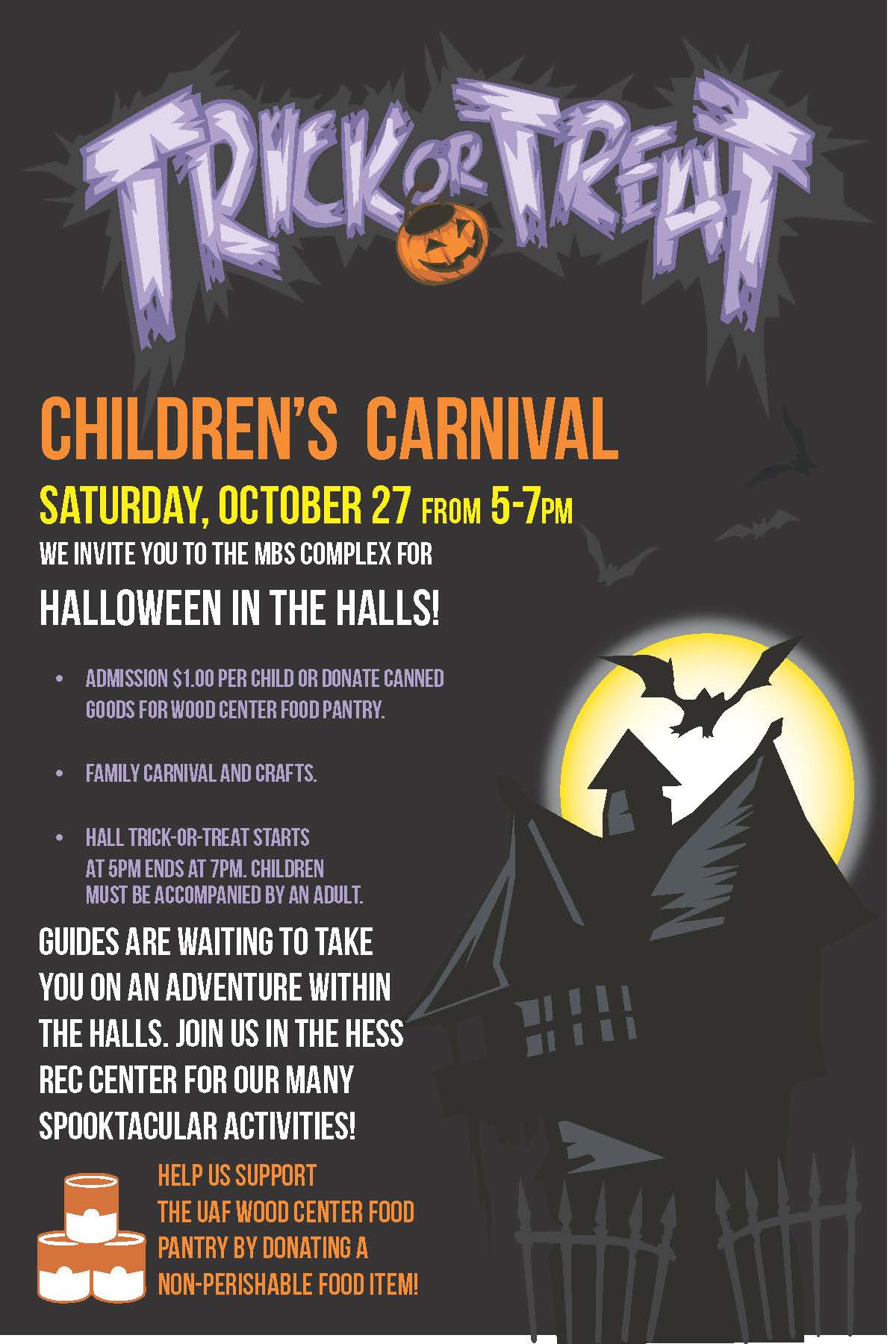 Halloween carnival flyer