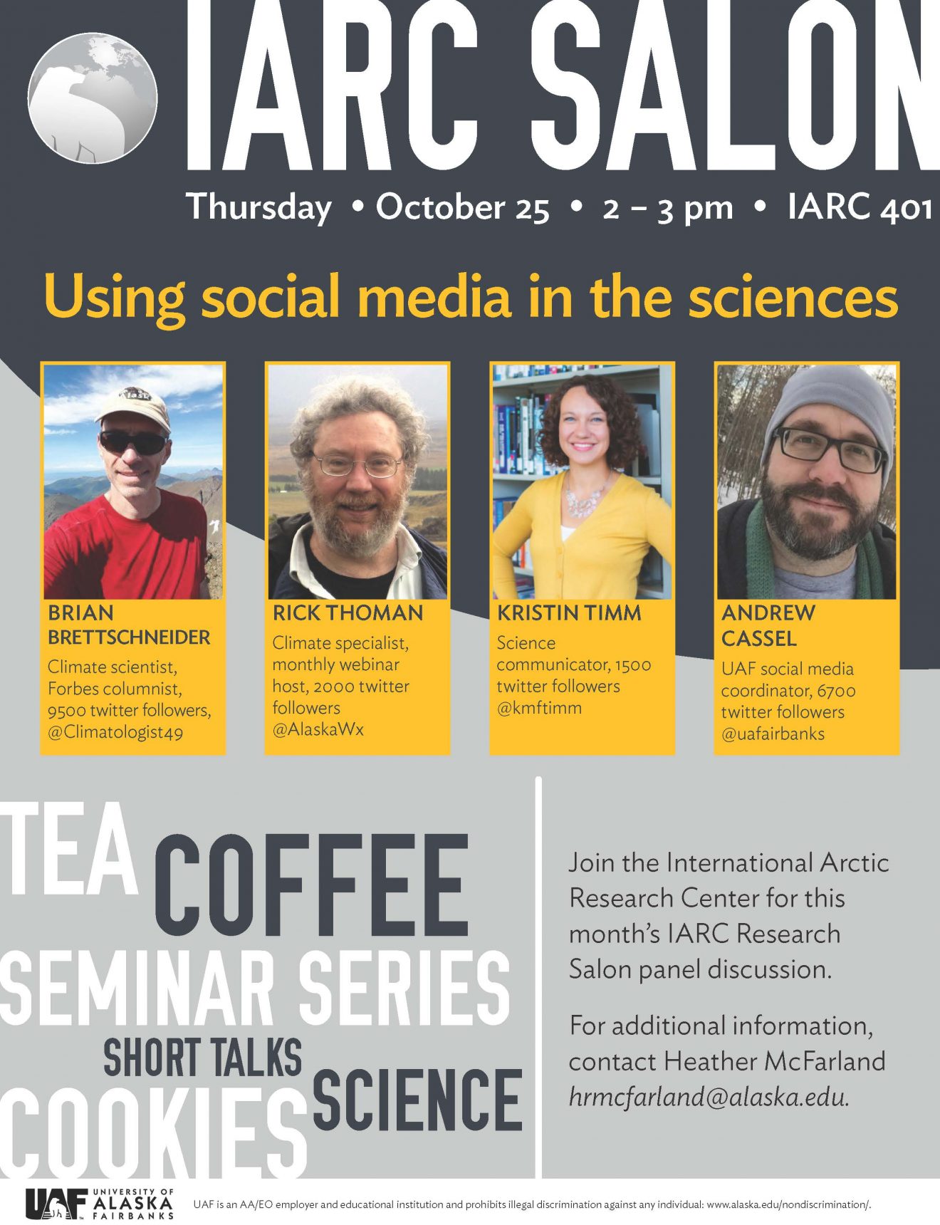 IARC October salon series flyer