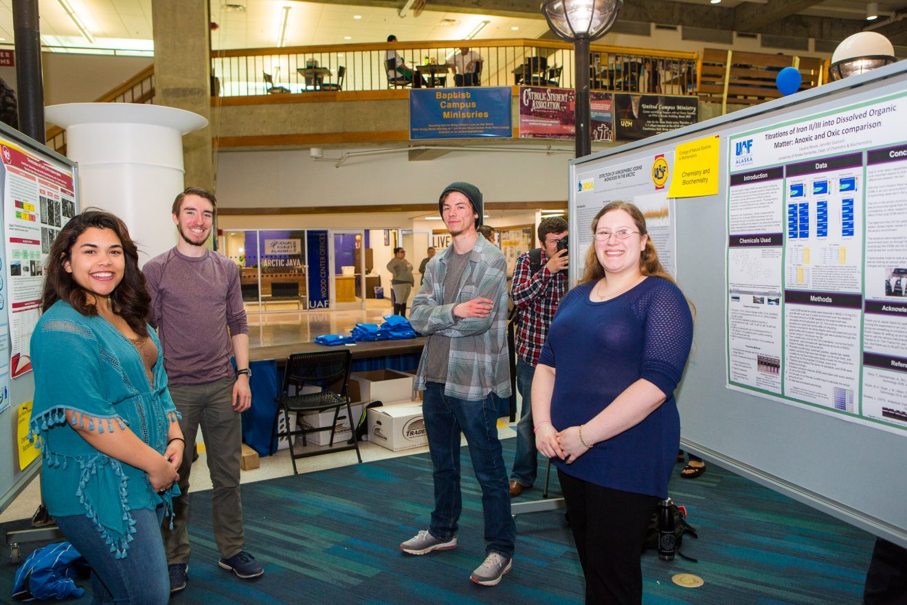 A number of students presented their work during the 2017 Research and Creative Activity Day. UAF photo by JR Ancheta.