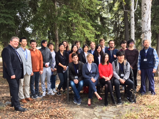 The visiting pianists were hosted by Chancellor Daniel M. White at a reception at the Chancellor's Residence on the Fairbanks campus. UAF photo by Michelle Renfrew.