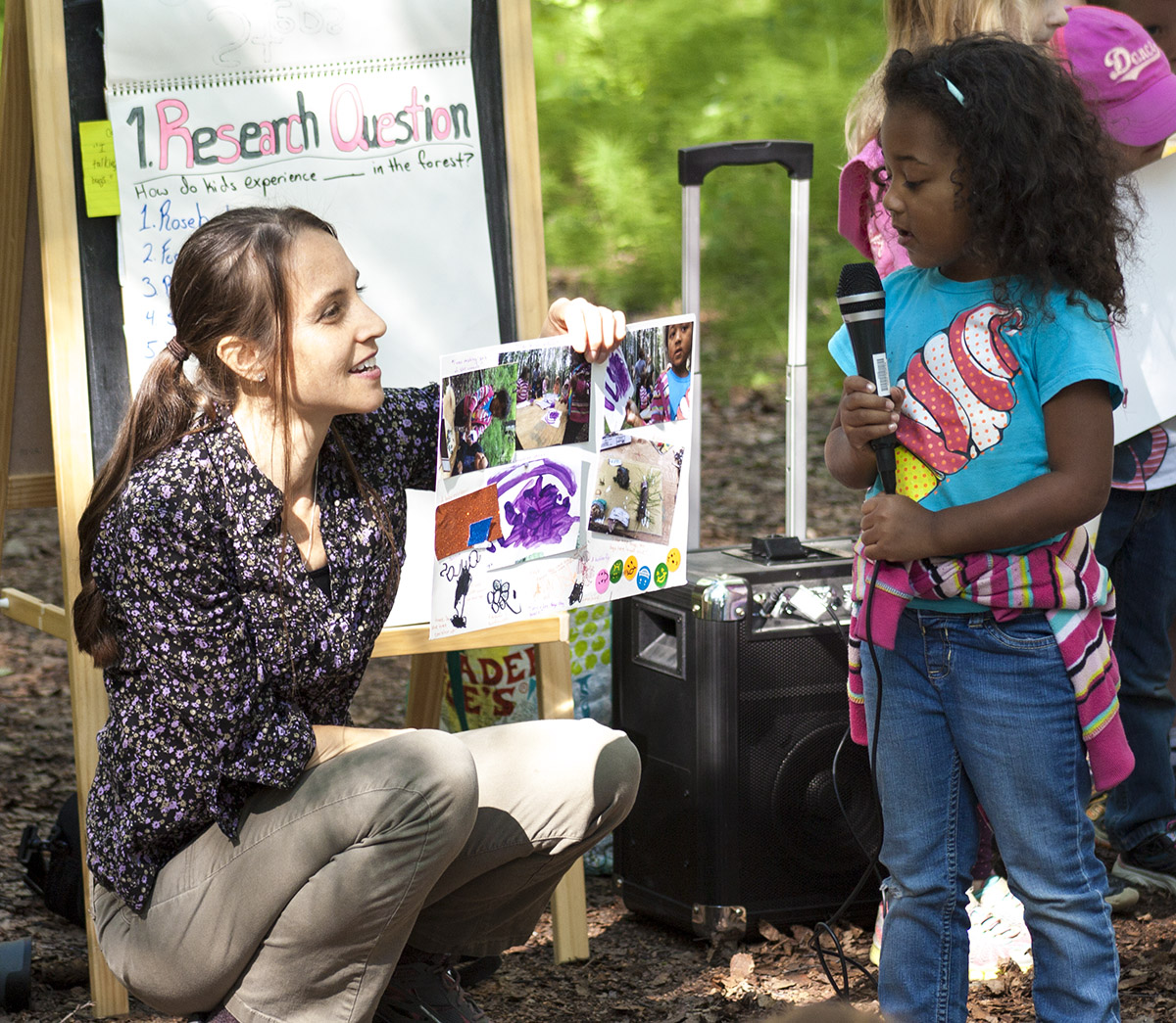 Carie Green and a student participated in the July 21, 2015, final presentation of an 