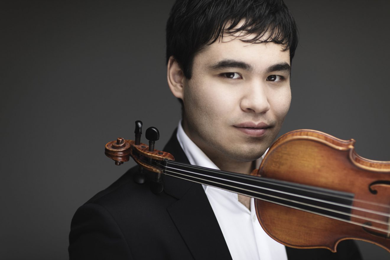 Eric Silberger with his violin.