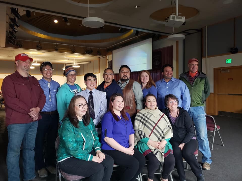 Y-K Delta business owners were presented with the 2019 Best in the West Award. Back row: John Jordan, John Oscar, Anne Kosacheff, Joe Pete, Teddy Berry, Patrick Samson, Michelle DeWitt, Damian Bilbao, Frank Neitz. Front row: Carole Jung, Yvonne Jackson, Denise Tommy, Reyne Athanas.