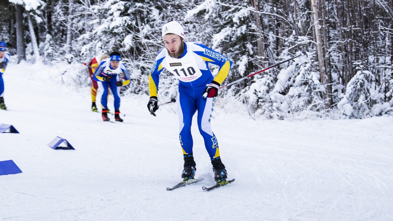Nanook skiers on trail
