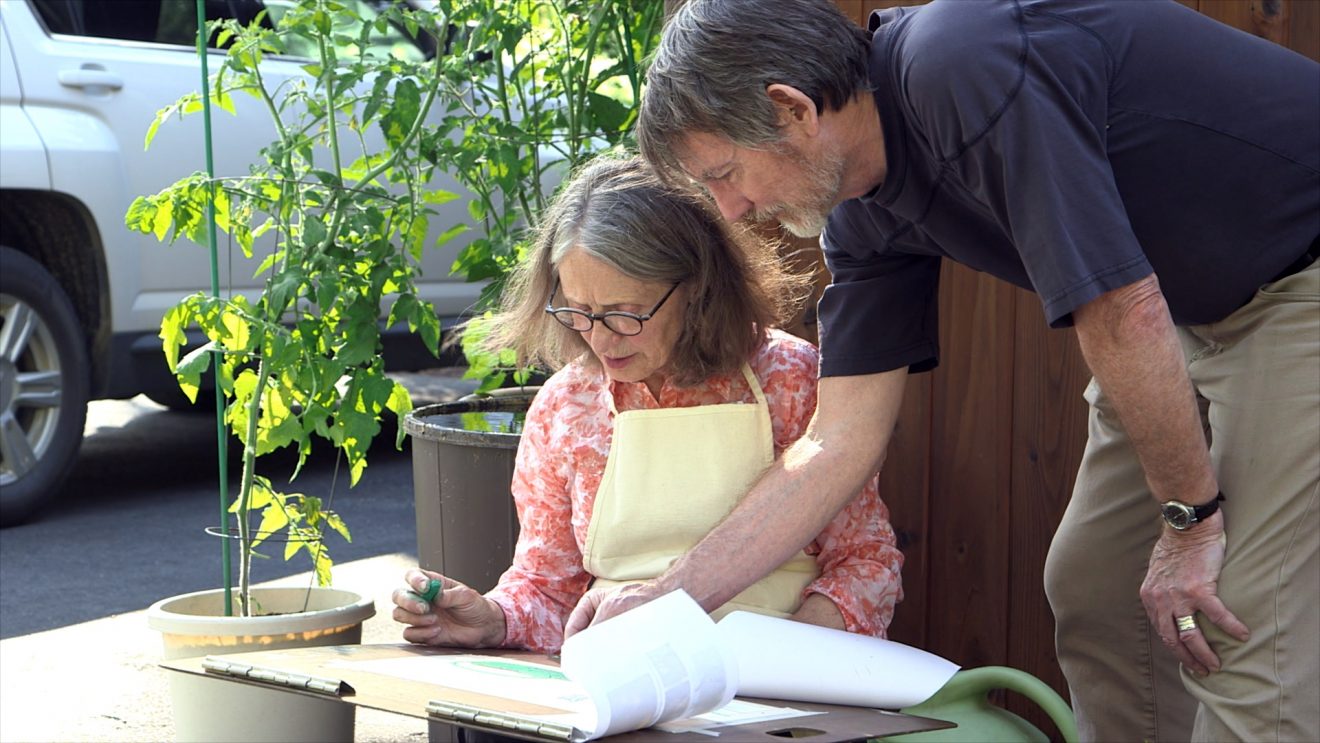 Marian Lundquist, left, develops her craft with the help of Kes Woodward.