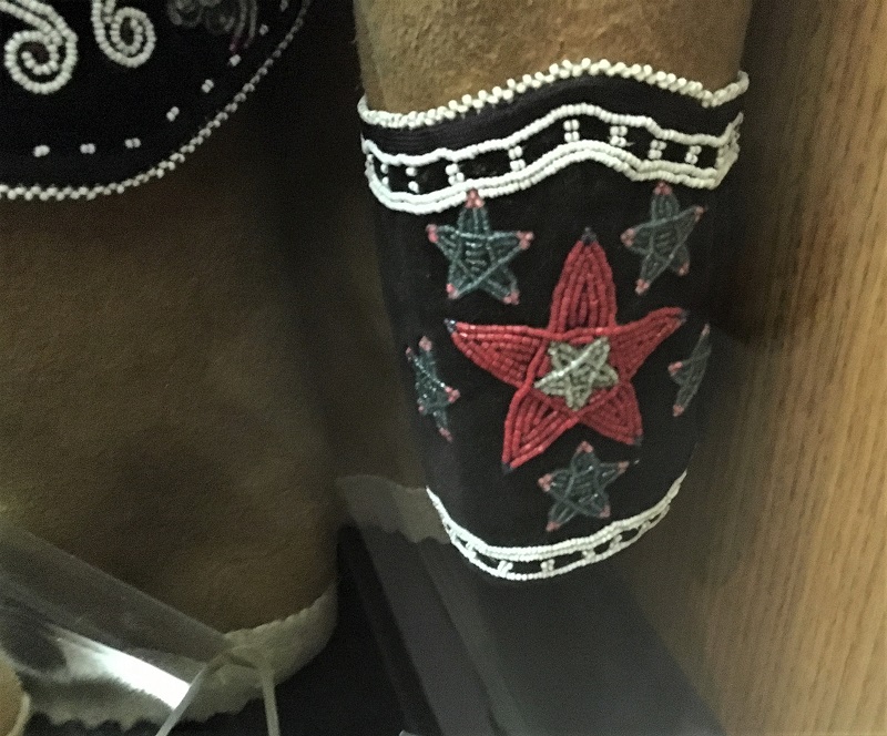 Beaded star designs on an Athabascan chief's jacket