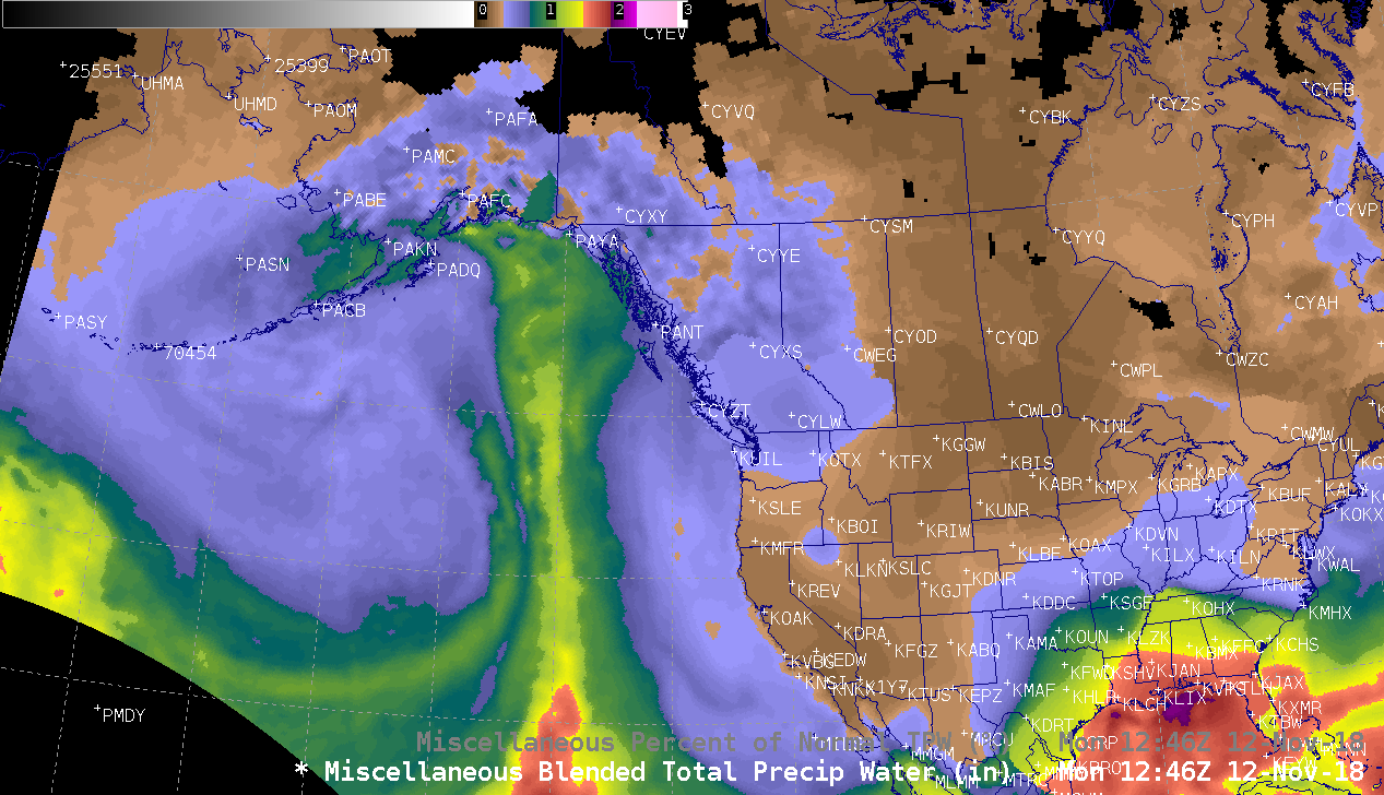 Atmospheric rivers sometimes soak Alaska