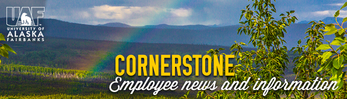 Rainbow over the Fairbanks campus