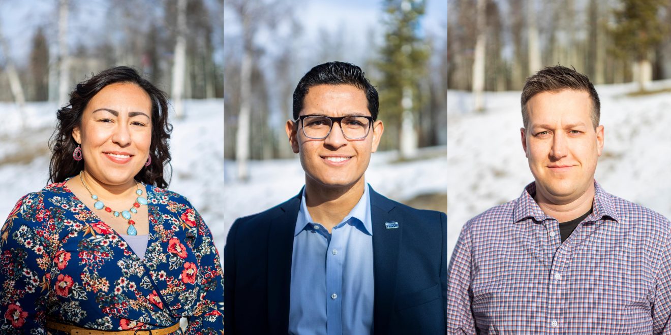 From left, Jessica Kot, Raymundo Lopez and Michael Bilan.