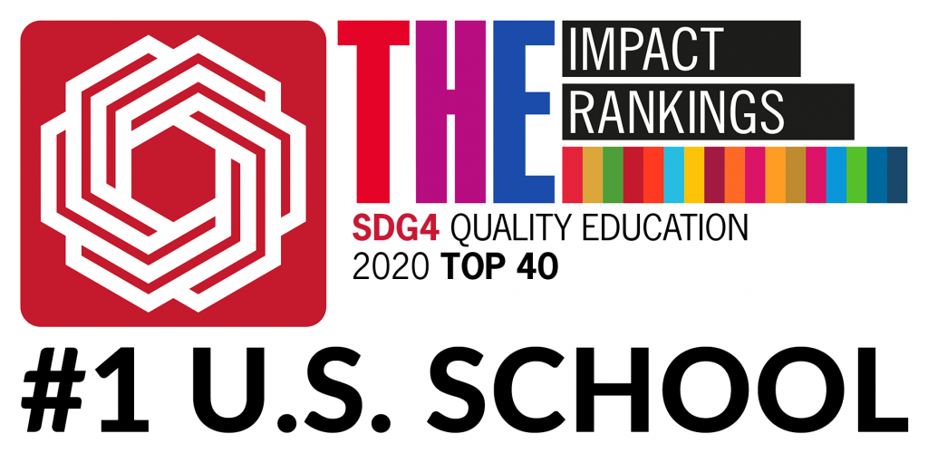 Graphic showing THE #1 U.S. School