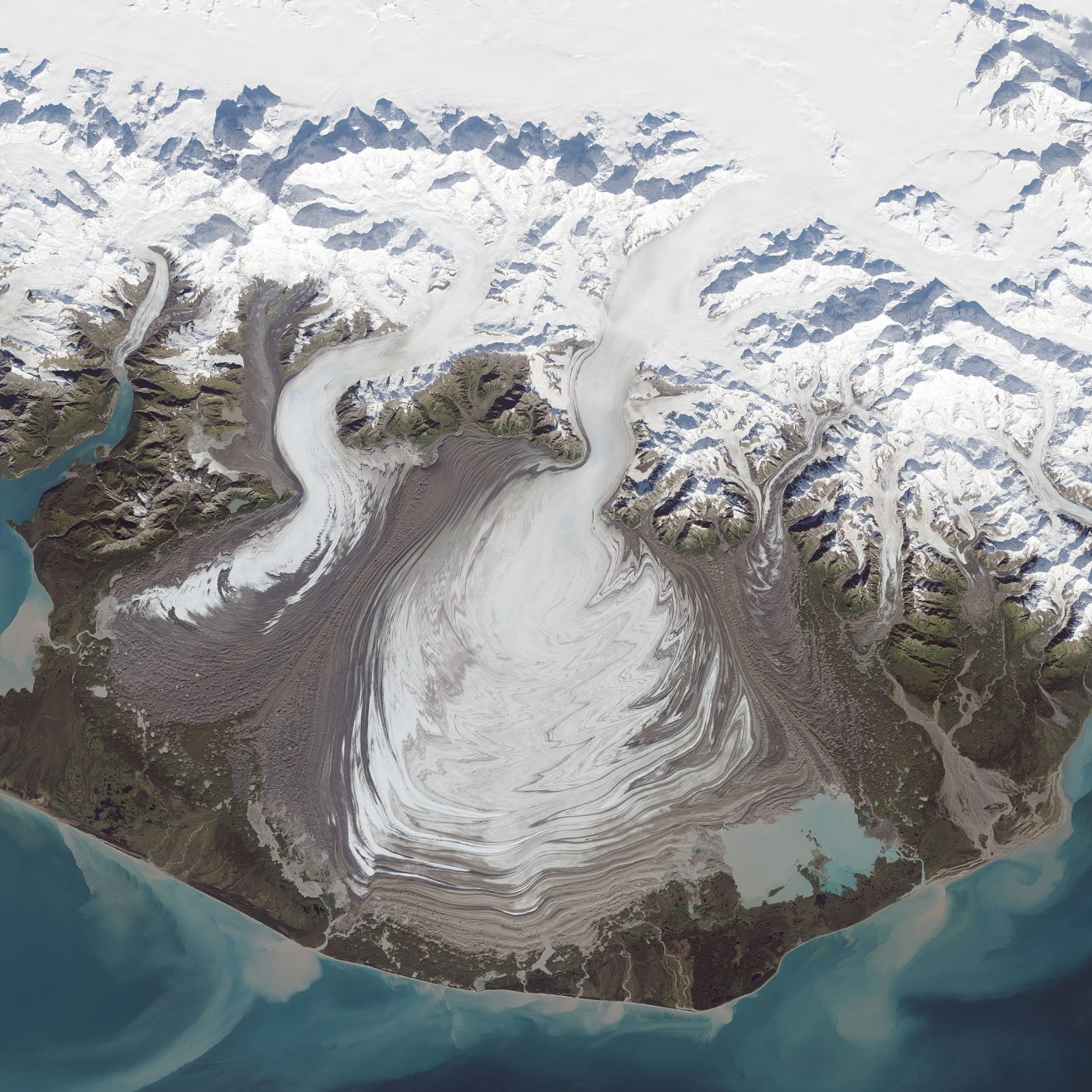 Malaspina Glacier gets up and goes