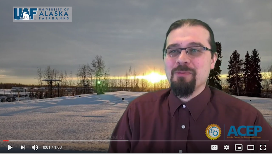 Screen shot of man talking on a video call.