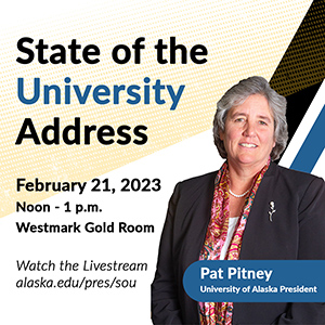 Advertising the State of the University Address Feb. 21, 2023