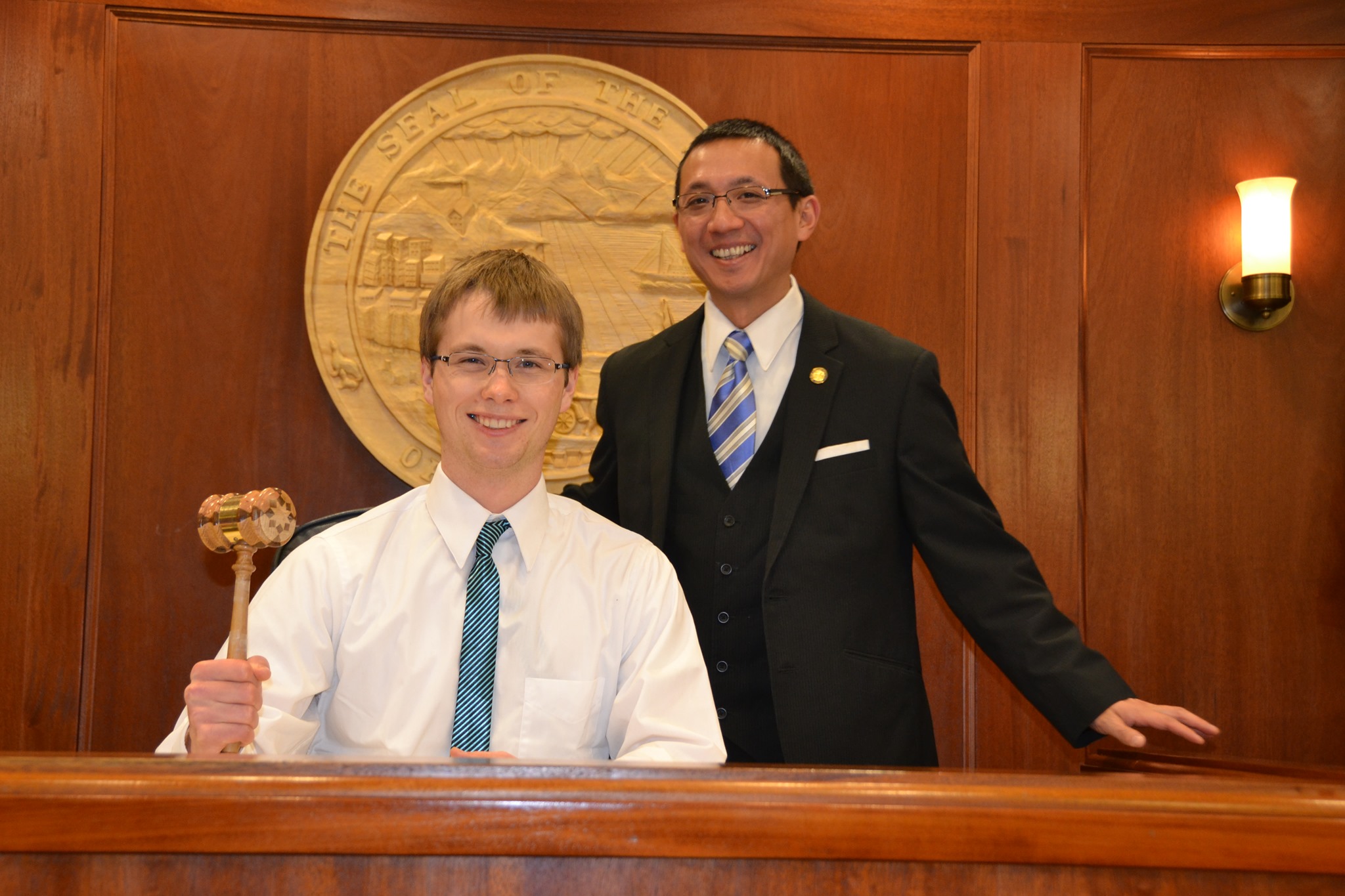 Sen. Kawasiki with Intern