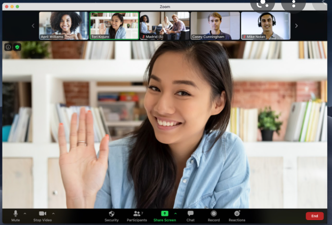 Woman on Zoom Woman on Zoom