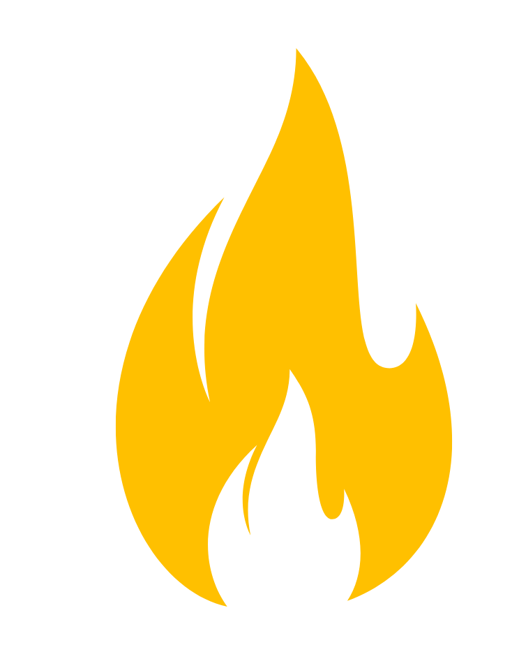 graphic of a flame