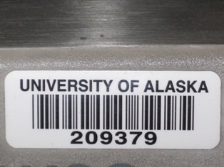 UAF barcode example