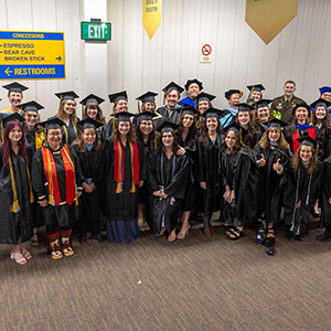 School of Education graduates pose during the 2025 University of Alaska Fairbanks Commencement Ceremony Saturday, May 3, 2025 at the Carlson Center. UAF photo by Eric Engman.