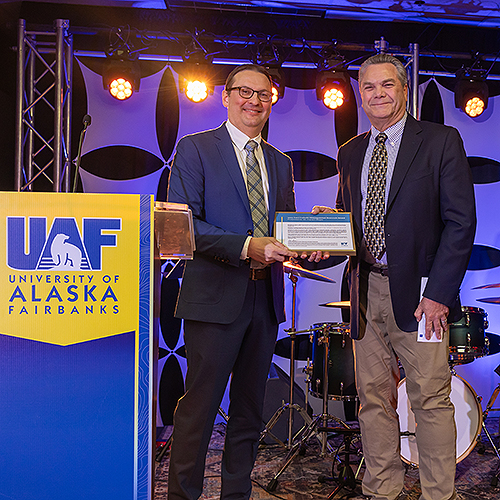 Blue & Gold Celebration Saturday evening, September 27, 2025 in the Wood Center on the UAF Campus.