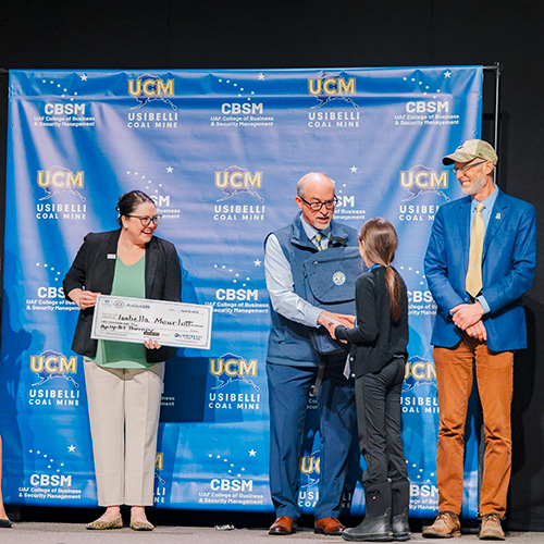 The 2025 Arctic Innovation Competition hosted by the College of Business and Security Management with support from Usibelli Coal Mine, April 19, 2025. UAF photo by Leif Van Cise.