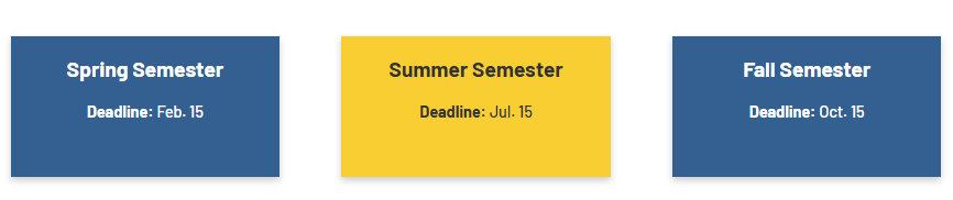 Deadline to Apply for Graduation