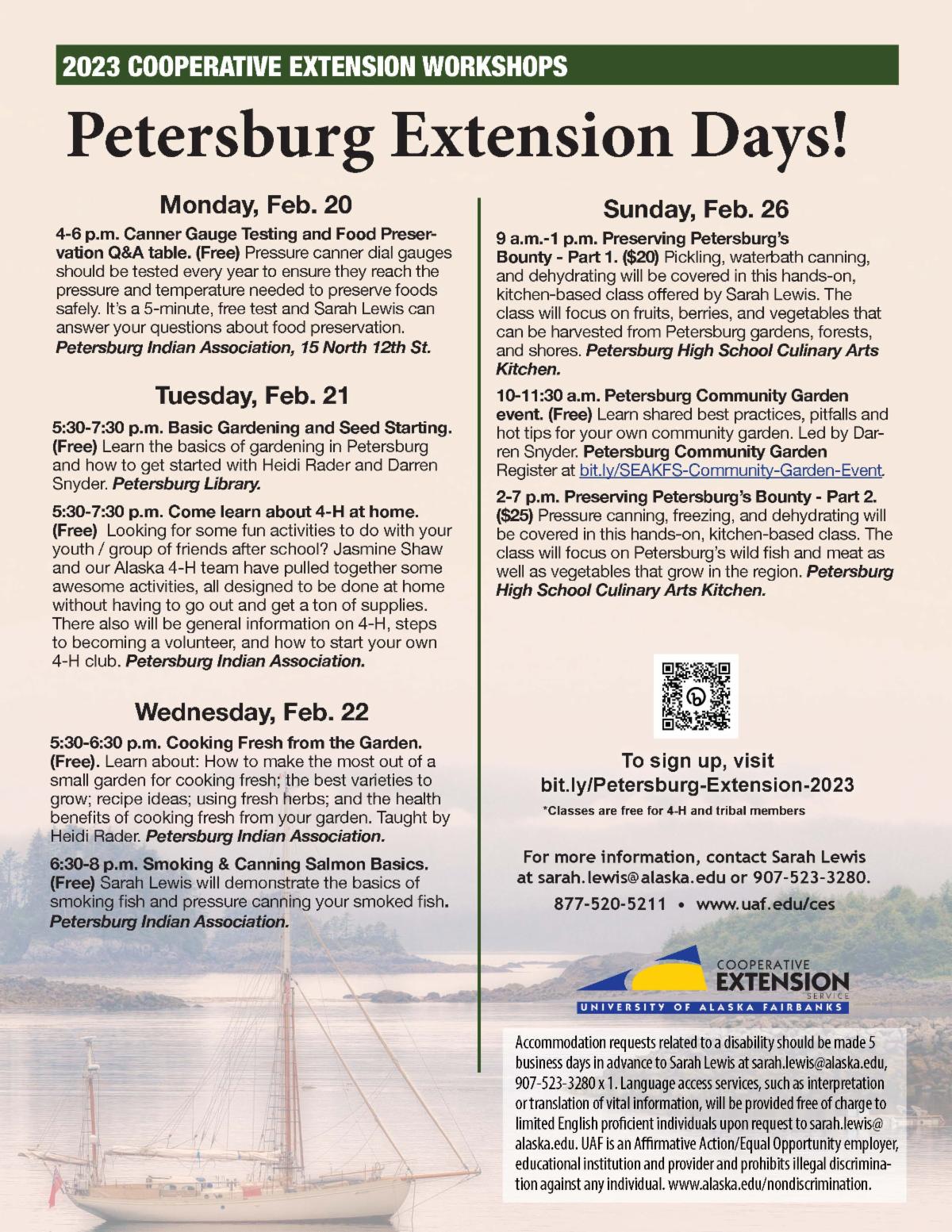 2023 Petersburg workshop flyer