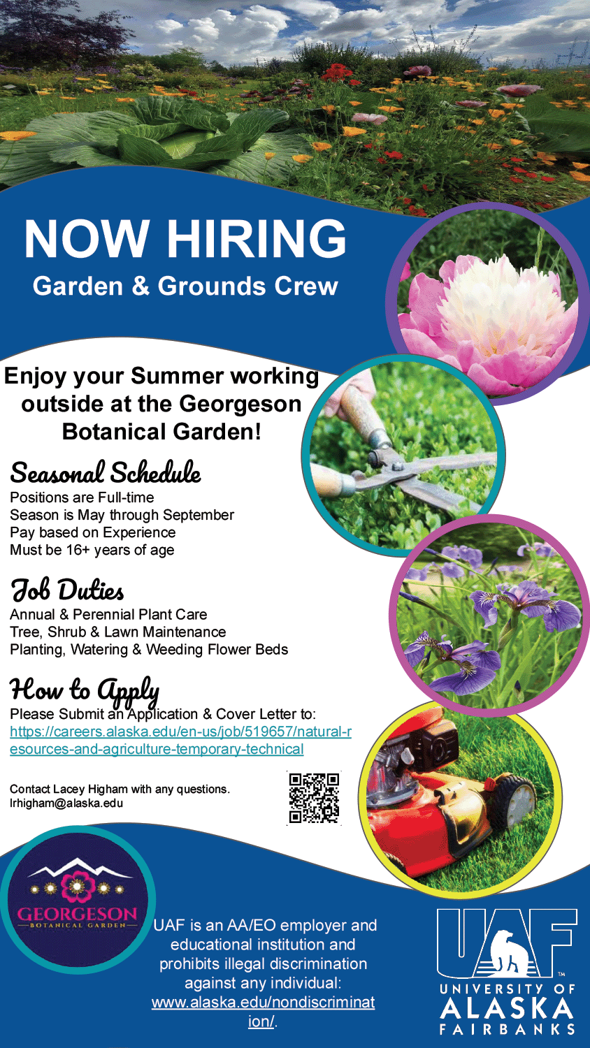 Now hiring garden & grounds crew