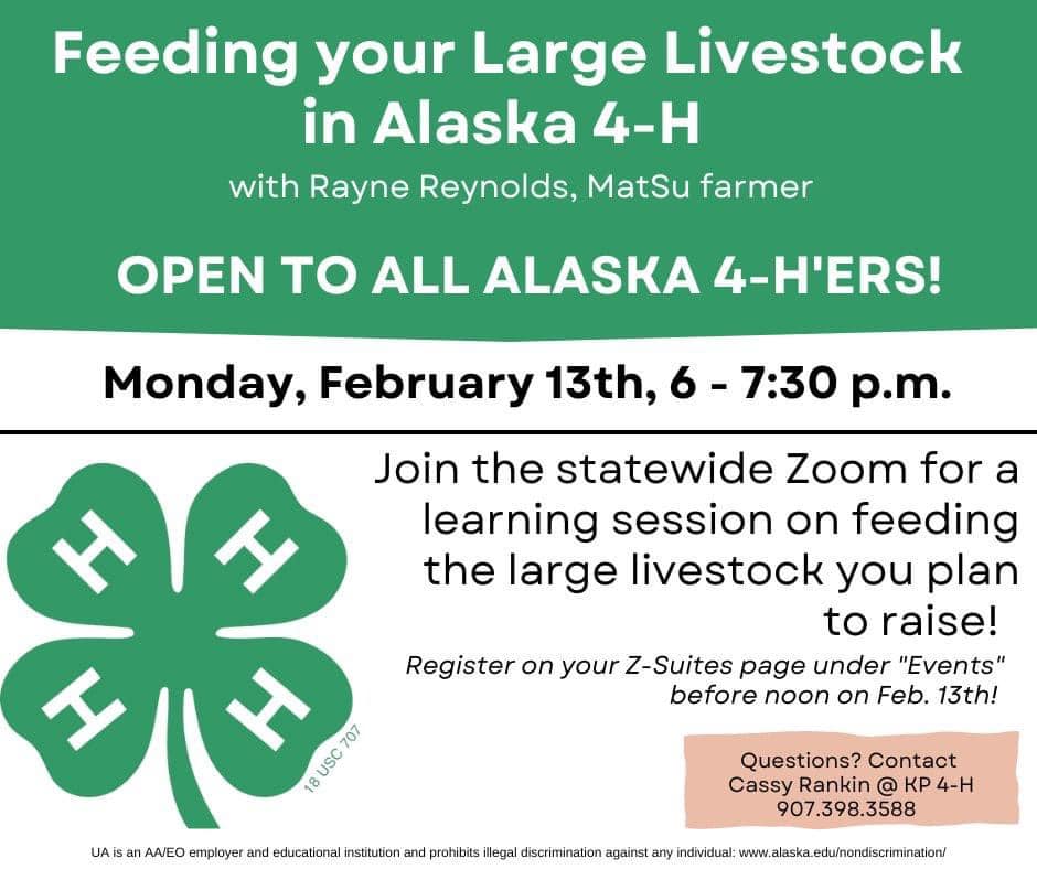 Feeding your large livestock in alaska 4-H