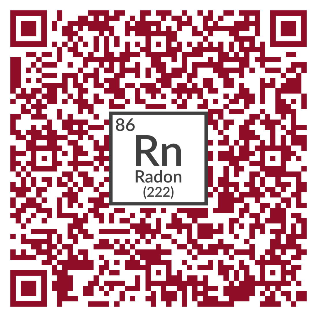 Radon Test kit QR