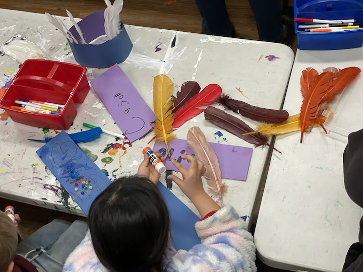 Youth working on project