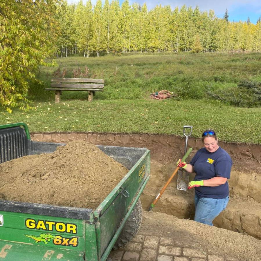 Kids working on project