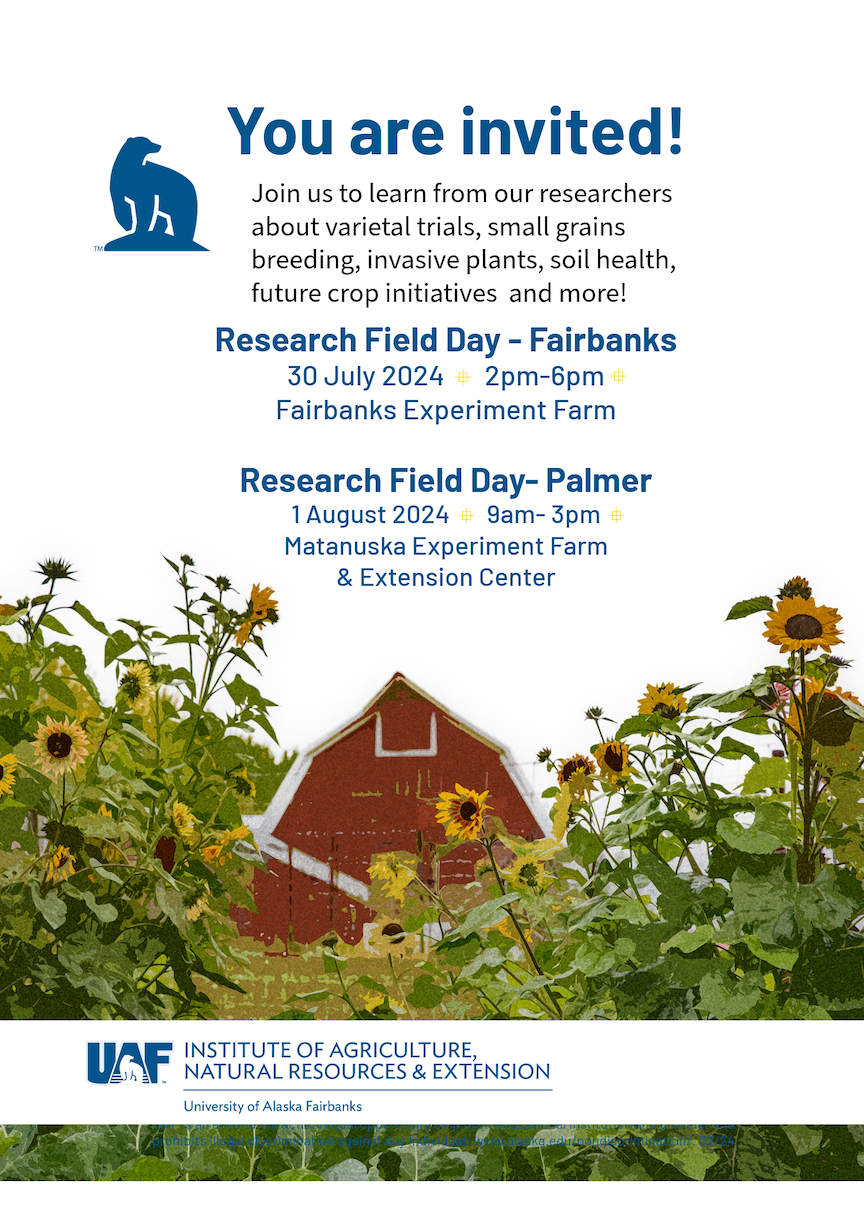 Research Field Days save the date flyer