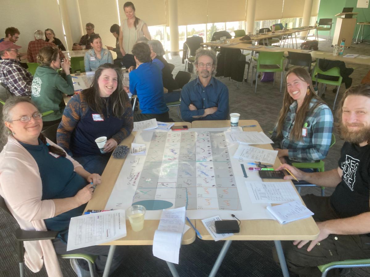 People participating in workshop