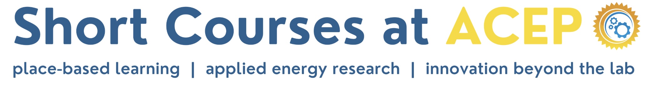UAF Alaska Center for Energy and Power (ACEP) Short Courses