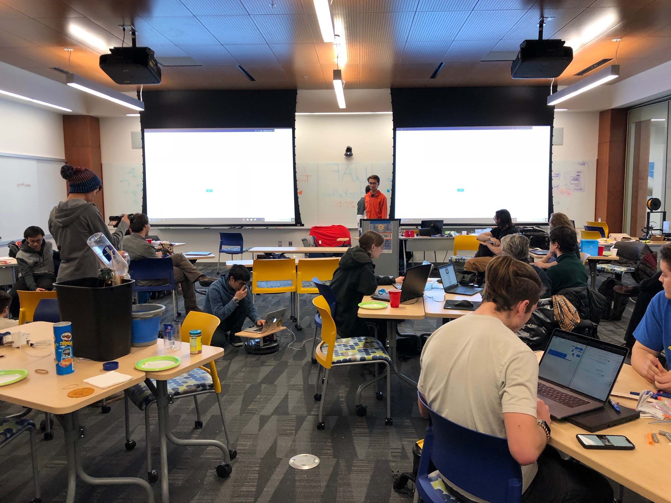 Hackathon led by Ryan Stonebraker and Tristan Van Cise; held at the BP Design Theater and hosted by UAF’s Cyber Security 