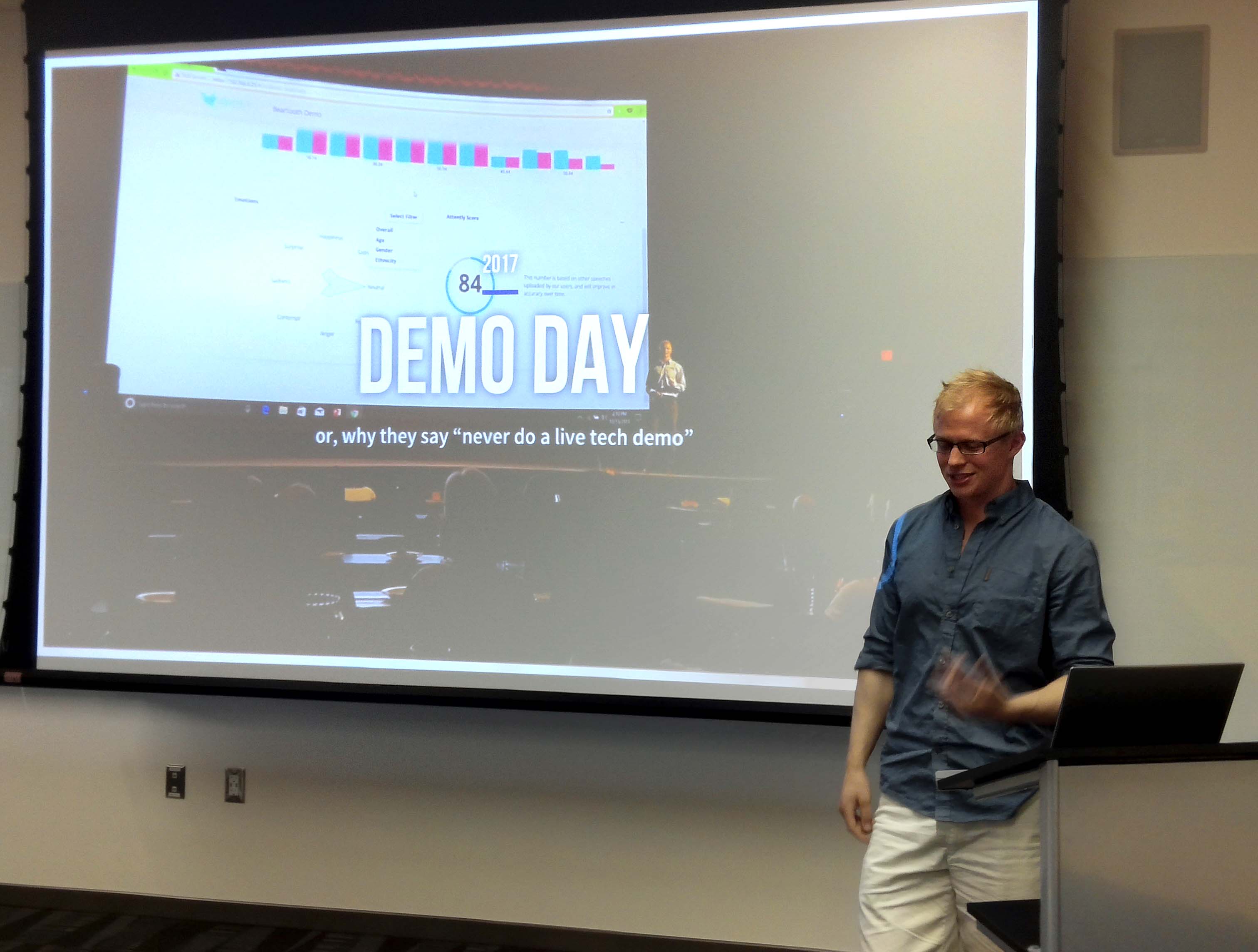 Eric Solie was the guest speaker at the Innovation Initiative event