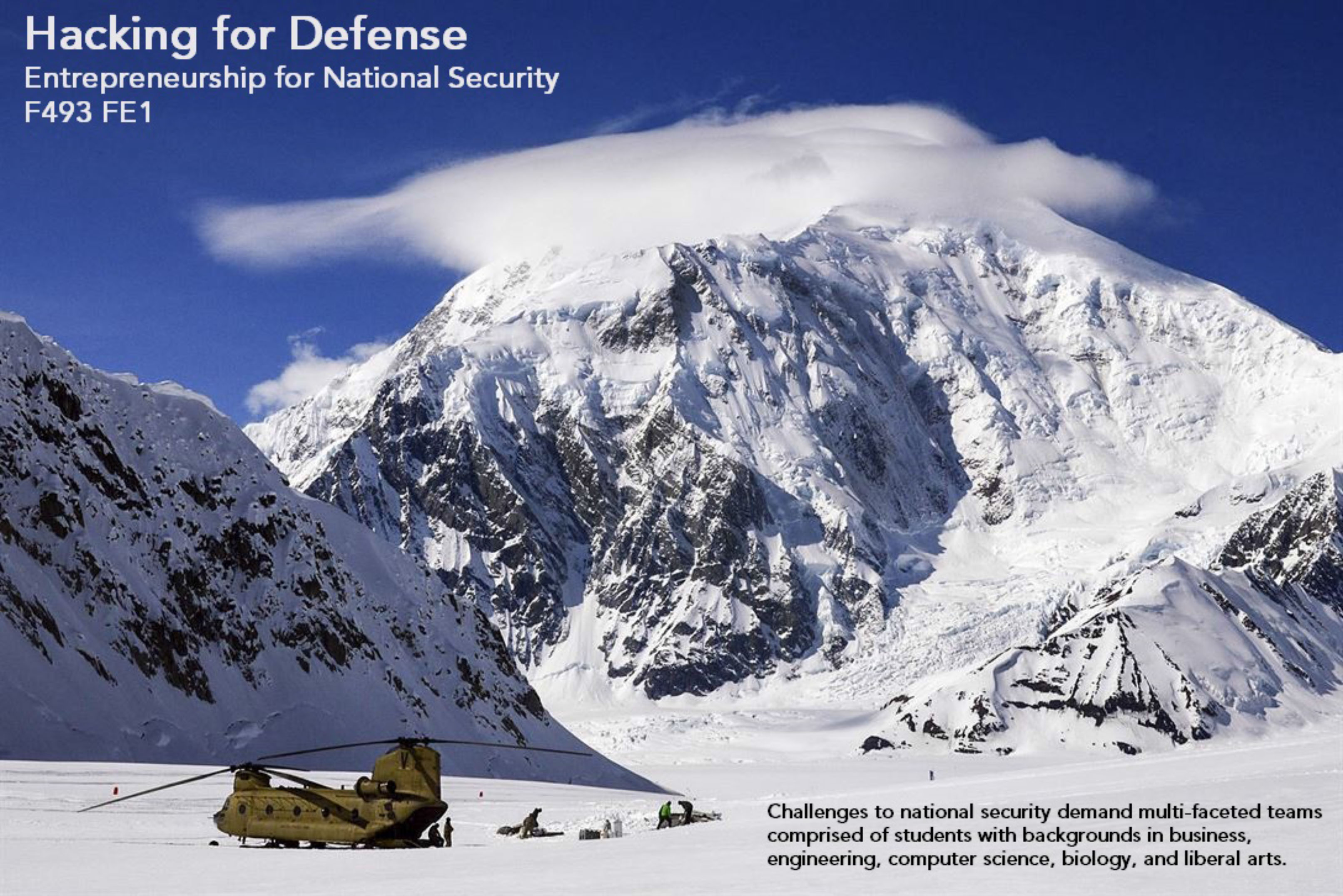 Helicopter and researches on mountain