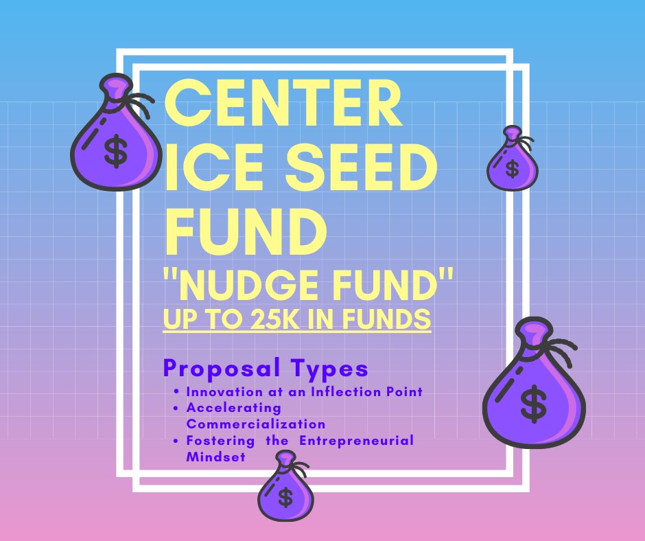 Center ICE Seed Fund poster