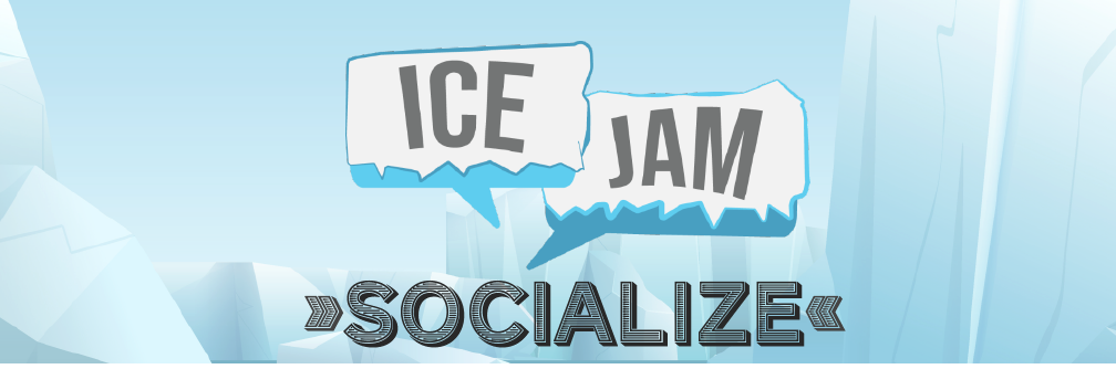 ICE Jam Soclialize graphic