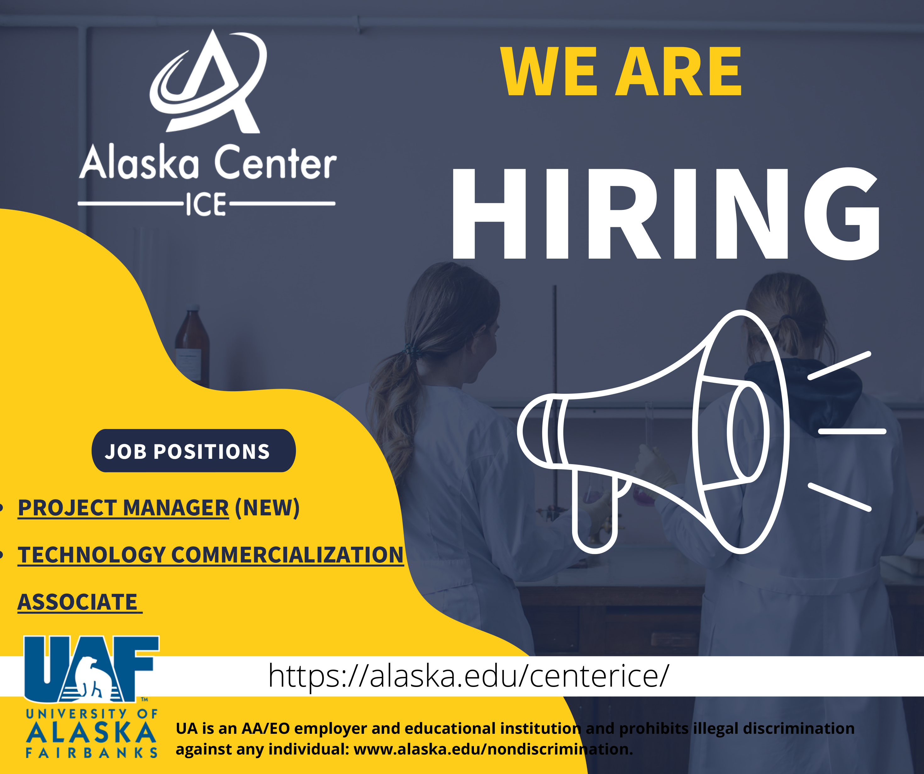 We are hiring! graphic image