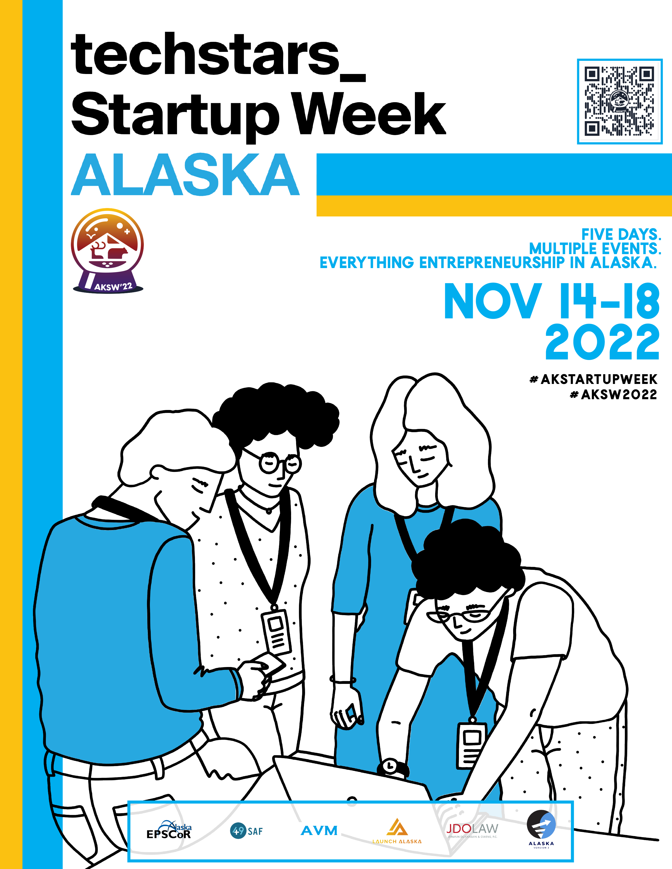 Graphic image for Startup Week with dates