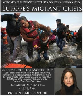 Flyer - Europe's Migrant Crisis - Carolyn Cole