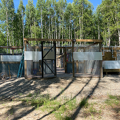 Front view of the Isolation Facility