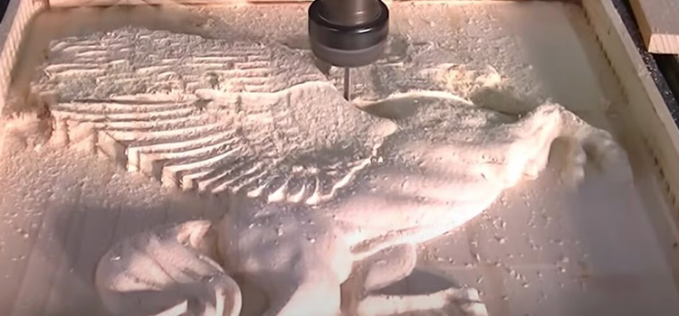 Engraving done by a 3-axis Desktop CNC machine