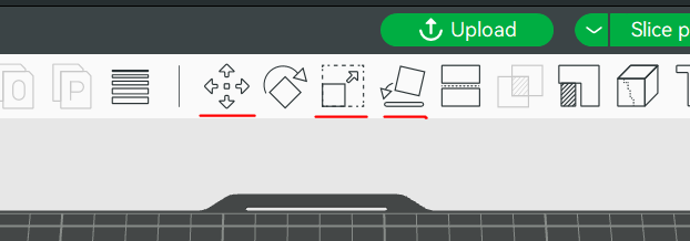 Use the move, scale, or lay-on-face options to orient your print.