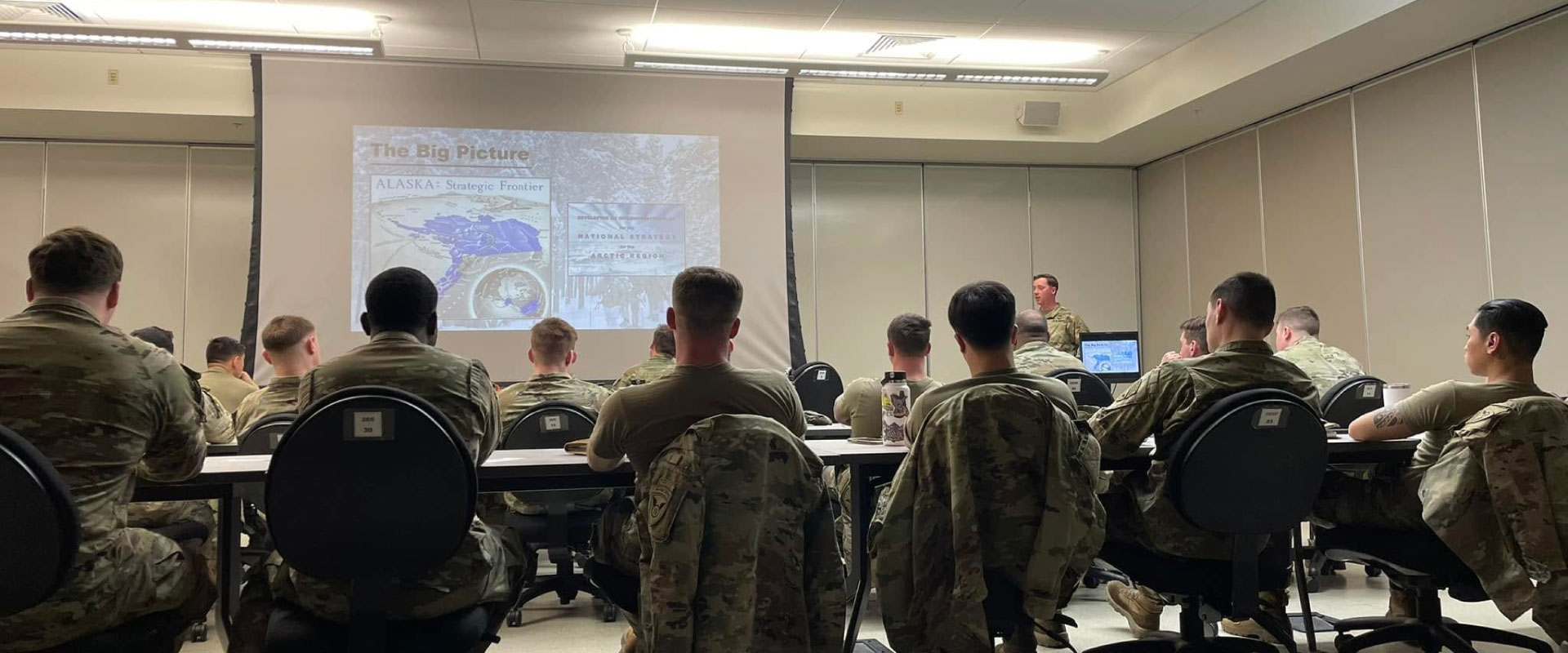 Training session in a classroom