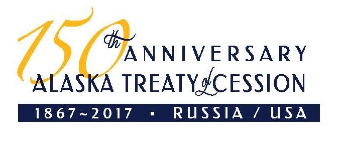 Logo - 150th Anniversary Alaska Treaty of Cession 1867-2017 Russion/USA