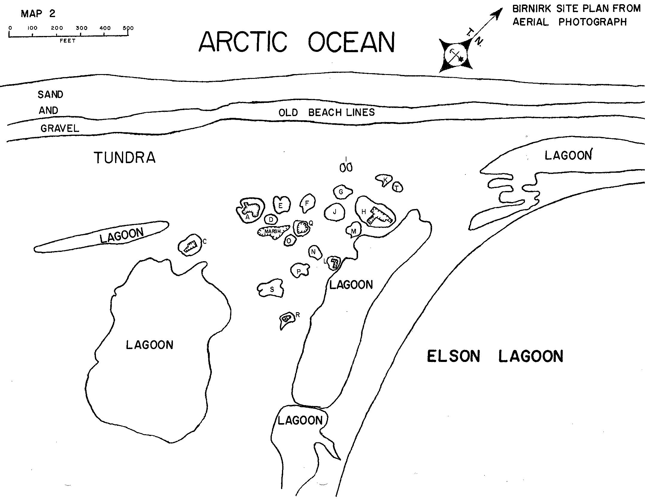 Birnirk Site Plan Map (Carter 1966)